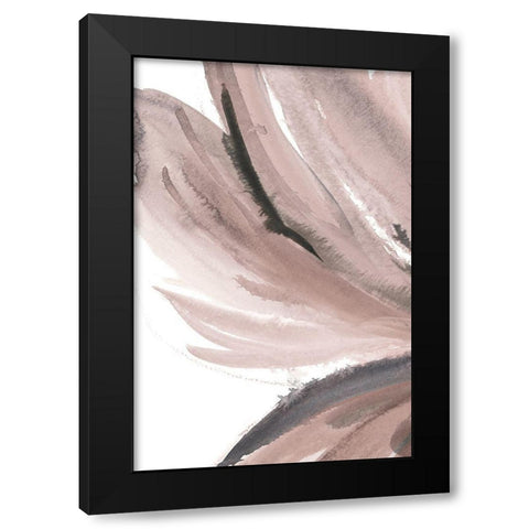 Pretty in Pink I Black Modern Wood Framed Art Print by Meyers, Rebecca