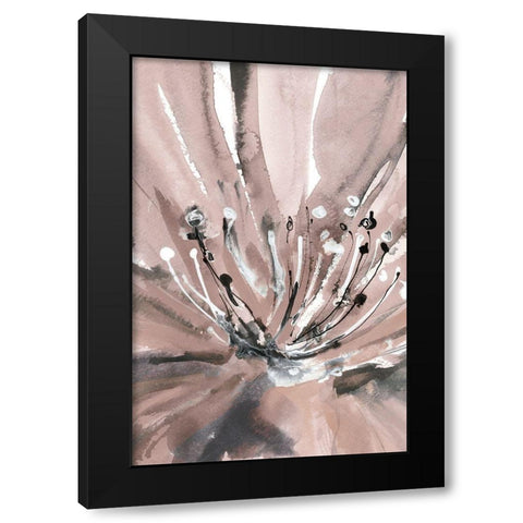 Pretty in Pink II Black Modern Wood Framed Art Print with Double Matting by Meyers, Rebecca