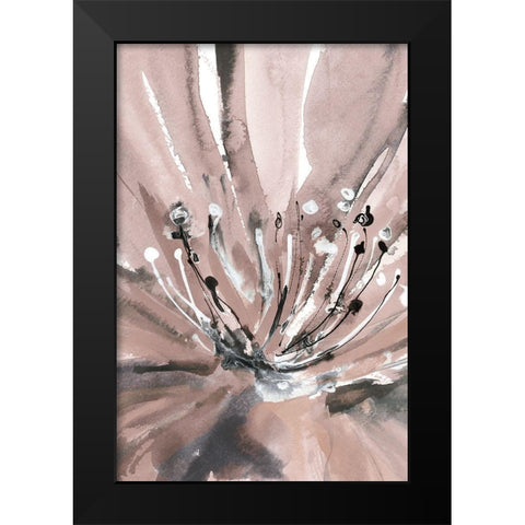 Pretty in Pink II Black Modern Wood Framed Art Print by Meyers, Rebecca