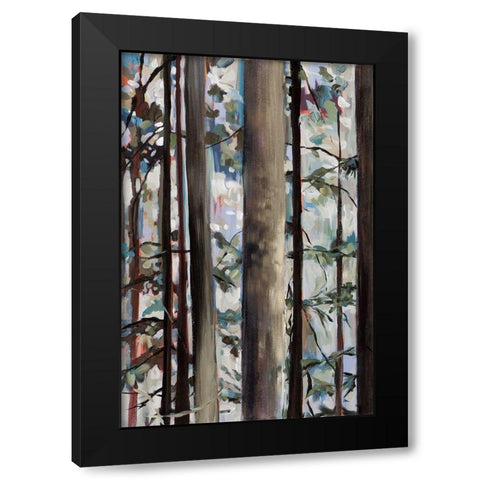 Whispering of the Branches I Black Modern Wood Framed Art Print by Meyers, Rebecca