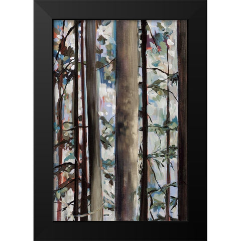 Whispering of the Branches I Black Modern Wood Framed Art Print by Meyers, Rebecca