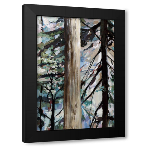 Whispering of the Branches III Black Modern Wood Framed Art Print by Meyers, Rebecca