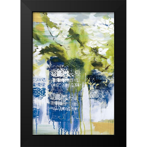 Blue Wrens II Black Modern Wood Framed Art Print by Jones, A.