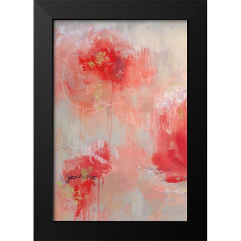At First Blush I Black Modern Wood Framed Art Print by Cole, Macy
