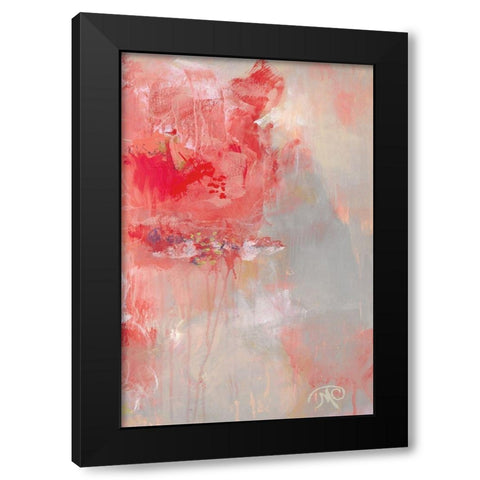 At First Blush III Black Modern Wood Framed Art Print by Cole, Macy