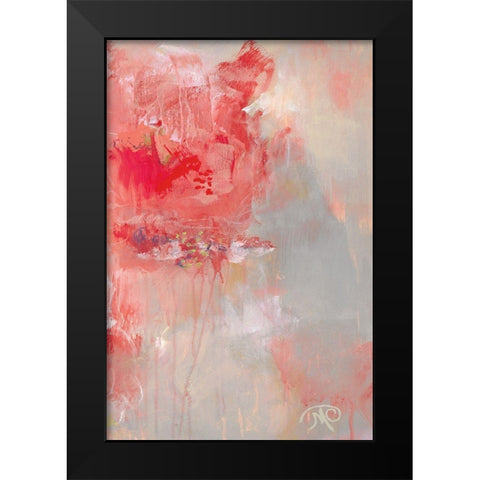 At First Blush III Black Modern Wood Framed Art Print by Cole, Macy