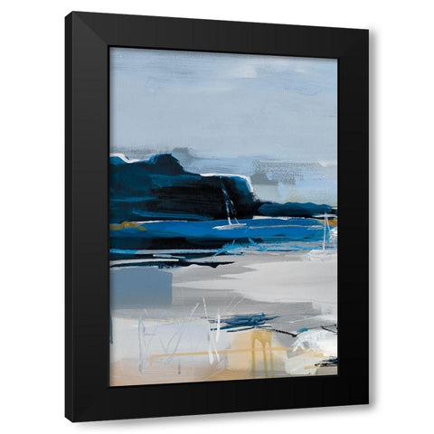 Land and Sea I Black Modern Wood Framed Art Print with Double Matting by Fitzsimmons, A.