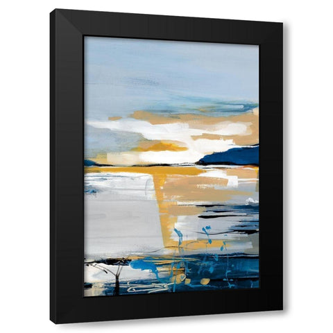 Land and Sea II Black Modern Wood Framed Art Print by Fitzsimmons, A.