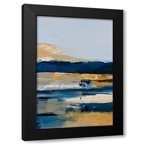 Land and Sea III Black Modern Wood Framed Art Print with Double Matting by Fitzsimmons, A.