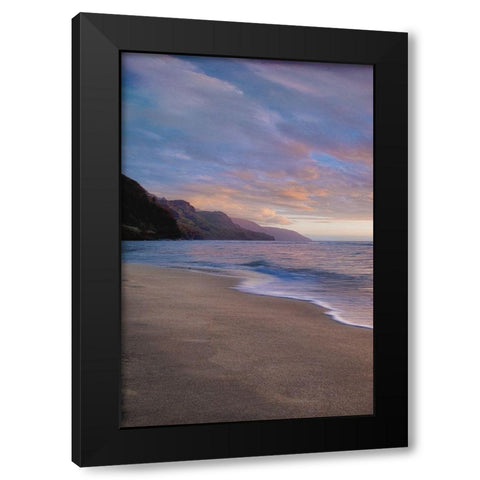 Kee Beach Sunset I Black Modern Wood Framed Art Print by Frates, Dennis