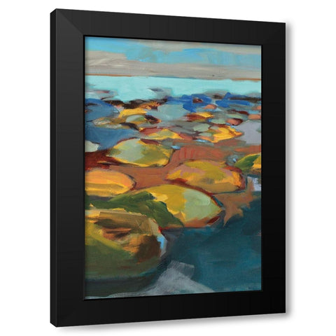 Navigating Obstacles II Black Modern Wood Framed Art Print with Double Matting by Harwood, Jennifer