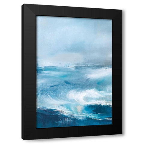 Storm Surf I Black Modern Wood Framed Art Print by Parent, Joanne