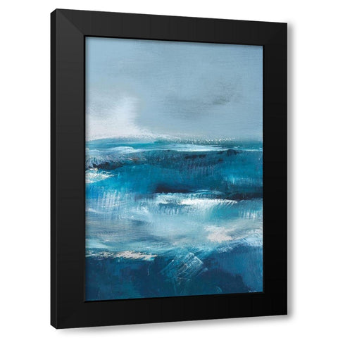 Storm Surf III Black Modern Wood Framed Art Print by Parent, Joanne
