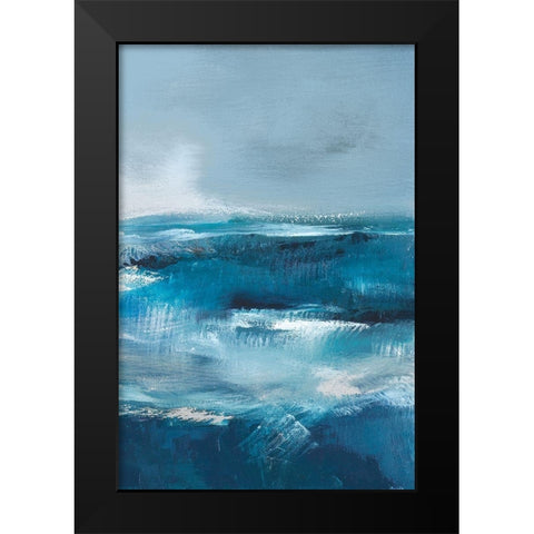 Storm Surf III Black Modern Wood Framed Art Print by Parent, Joanne