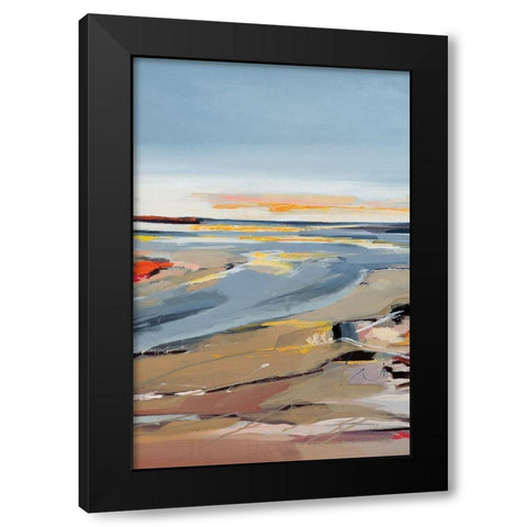 The Beach II Black Modern Wood Framed Art Print with Double Matting by Fitzsimmons, A.