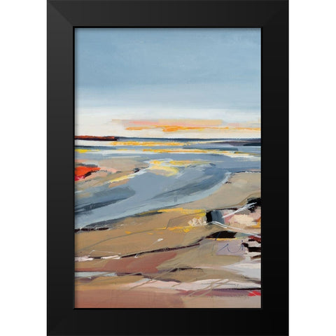 The Beach II Black Modern Wood Framed Art Print by Fitzsimmons, A.