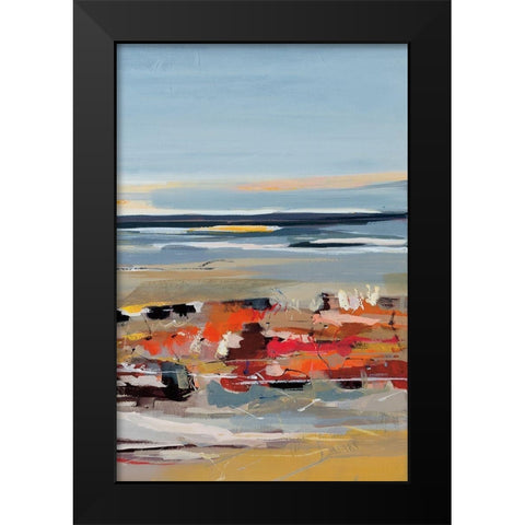 The Beach III Black Modern Wood Framed Art Print by Fitzsimmons, A.