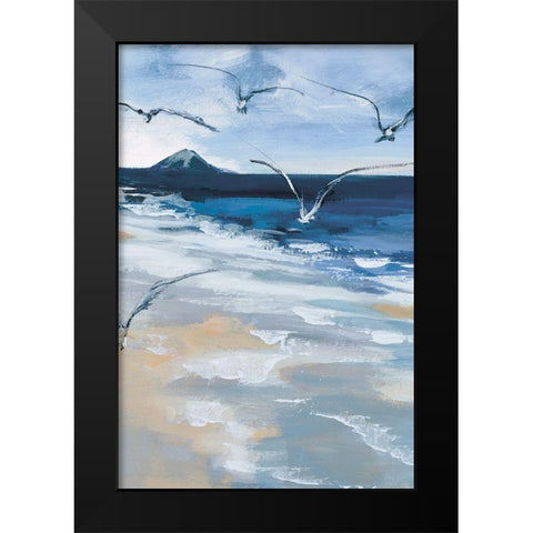 Pacific Breezes II Black Modern Wood Framed Art Print by Fitzsimmons, A.
