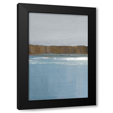 Lulworth Cove I Black Modern Wood Framed Art Print with Double Matting by Gold, Caroline