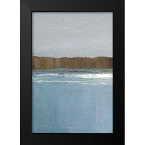 Lulworth Cove I Black Modern Wood Framed Art Print by Gold, Caroline