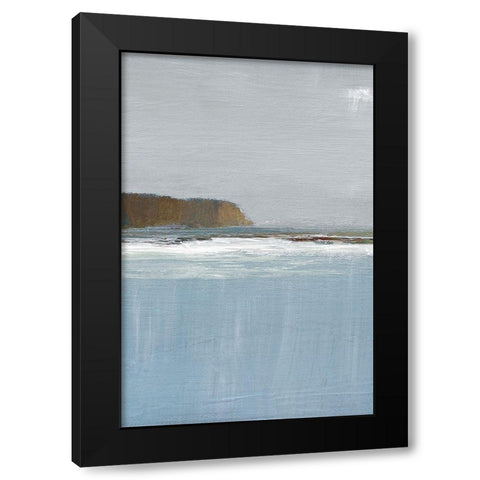 Lulworth Cove II Black Modern Wood Framed Art Print with Double Matting by Gold, Caroline