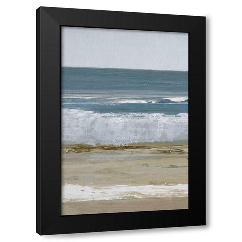Spindrift 2 B Black Modern Wood Framed Art Print with Double Matting by Gold, Caroline