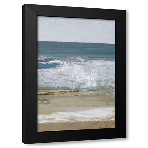 Spindrift 2 C Black Modern Wood Framed Art Print with Double Matting by Gold, Caroline