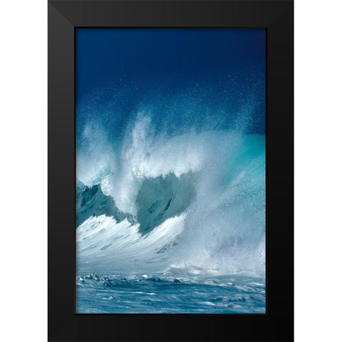 Breaking Waves III Black Modern Wood Framed Art Print by Frates, Dennis