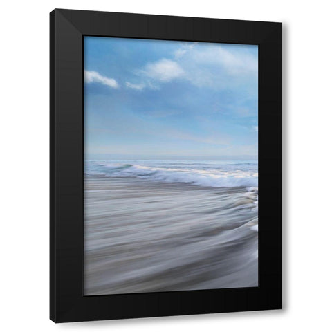 Seafoam I Black Modern Wood Framed Art Print with Double Matting by Celebrate Life Gallery