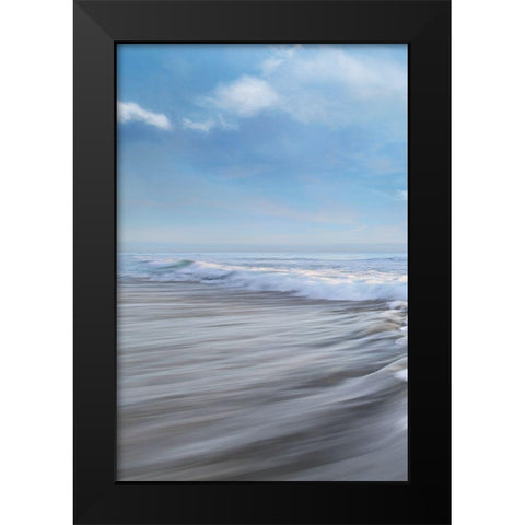 Seafoam I Black Modern Wood Framed Art Print by Celebrate Life Gallery