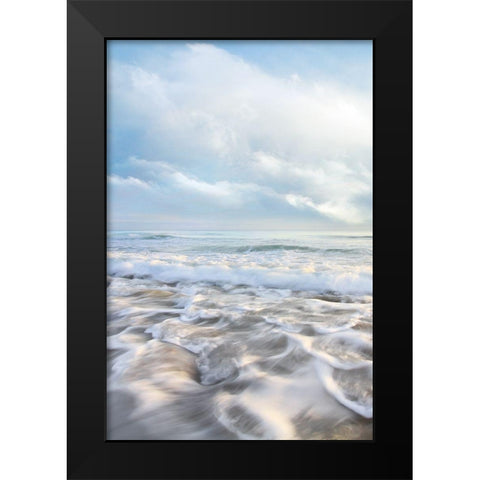 Seafoam II Black Modern Wood Framed Art Print by Celebrate Life Gallery