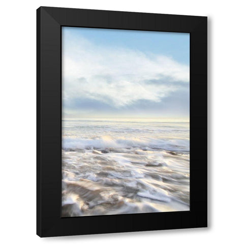 Seafoam III Black Modern Wood Framed Art Print by Celebrate Life Gallery