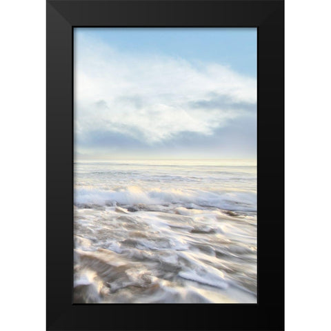 Seafoam III Black Modern Wood Framed Art Print by Celebrate Life Gallery