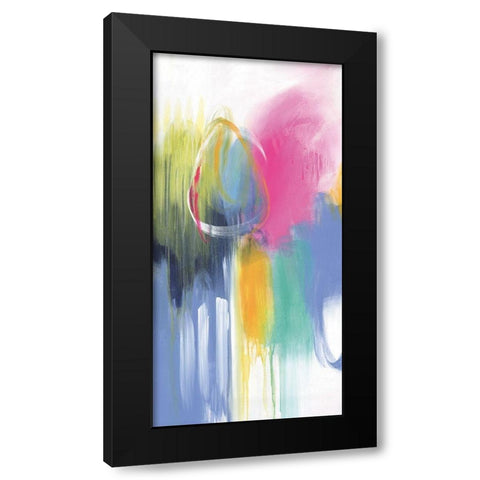 If Only For The Night Black Modern Wood Framed Art Print with Double Matting by Hawkins, Julie