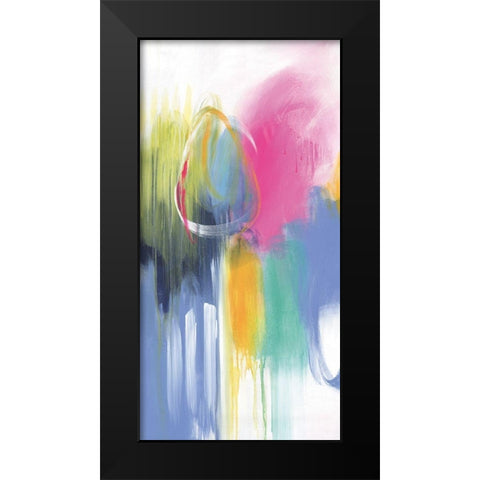 If Only For The Night Black Modern Wood Framed Art Print by Hawkins, Julie