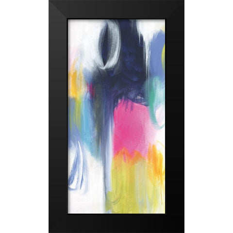 If Only For The Night Black Modern Wood Framed Art Print by Hawkins, Julie