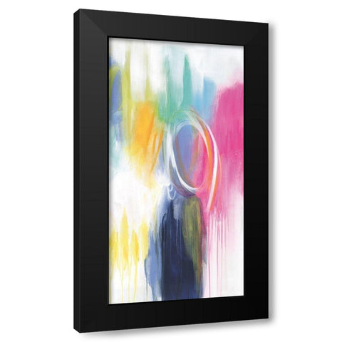If Only For The Night Black Modern Wood Framed Art Print by Hawkins, Julie