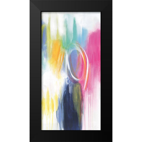 If Only For The Night Black Modern Wood Framed Art Print by Hawkins, Julie