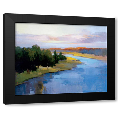 Royal River Black Modern Wood Framed Art Print by McMurry, Vicki