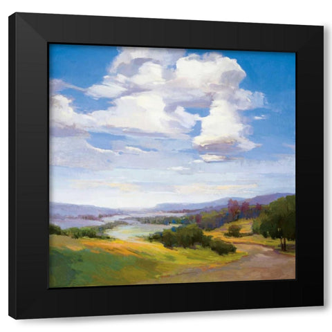 No Boundaries Black Modern Wood Framed Art Print by McMurry, Vicki