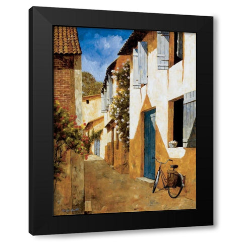 The Visit Black Modern Wood Framed Art Print by Archambault, Gilles