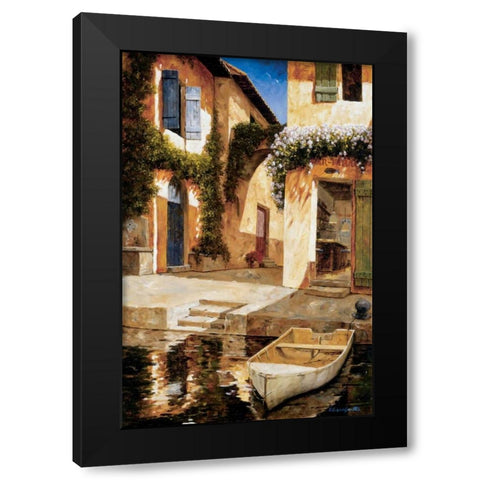 Lunchtime Black Modern Wood Framed Art Print with Double Matting by Archambault, Gilles