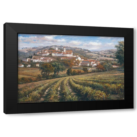 Dream Black Modern Wood Framed Art Print with Double Matting by Chavez, Rosa