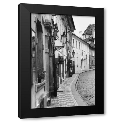 Beautiful Prague Czech Republic Black Modern Wood Framed Art Print with Double Matting by Schick, Cyndi