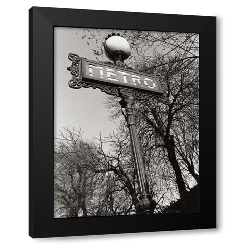 Metro Black Modern Wood Framed Art Print with Double Matting by Davidson, Clay