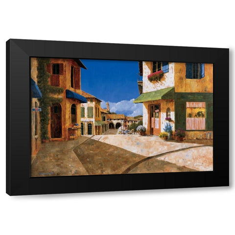 On My Way to the Market Black Modern Wood Framed Art Print by Archambault, Gilles