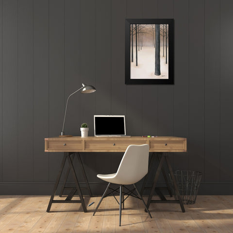 Stoic Black Modern Wood Framed Art Print by St. Germain, Patrick