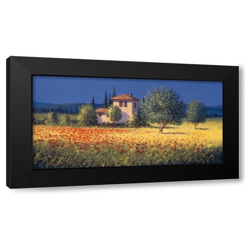 Summer Field I Black Modern Wood Framed Art Print by Short, David