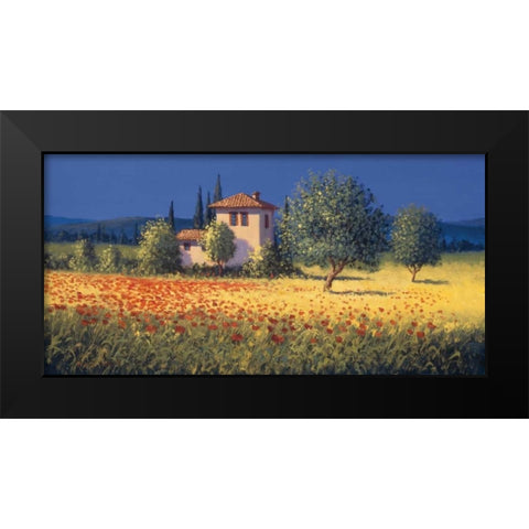 Summer Field I Black Modern Wood Framed Art Print by Short, David