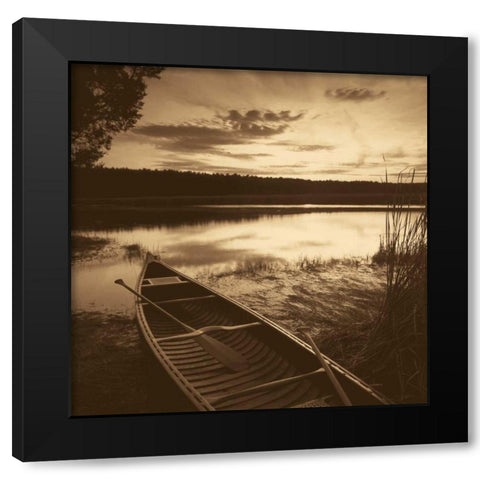 Dawns Promise Black Modern Wood Framed Art Print by Sleeper, Mike